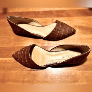 Jcrew leather flats